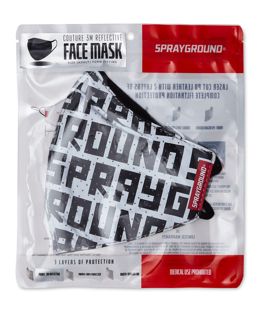Sprayground - SPRAYGROUND INFINITI 3M REFLECTIVE FACE MASK