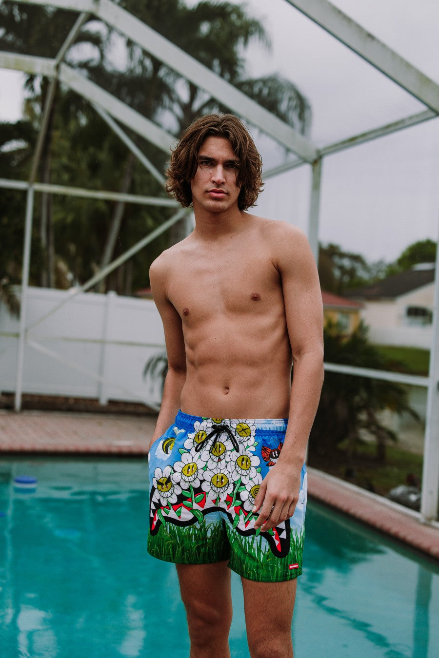 Sprayground - CRAZY DAISIES SWIM SHORTS