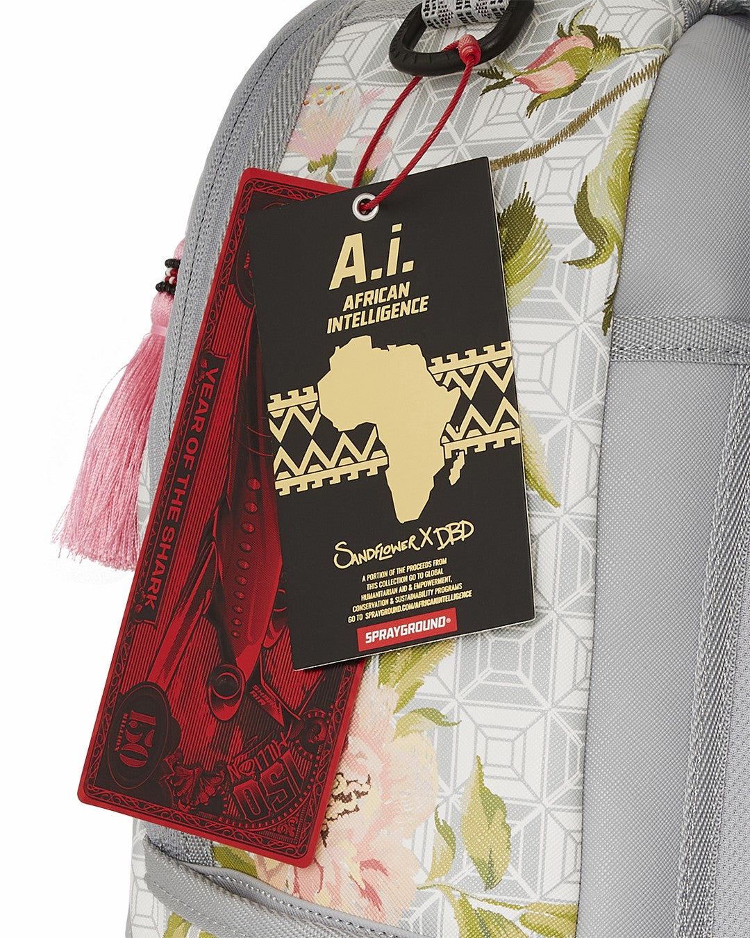 Sprayground - A.I. AFRICAN INTELLIGENCE ELEGANT ENERGY BACKPACK - SANDFLOWER COLLAB