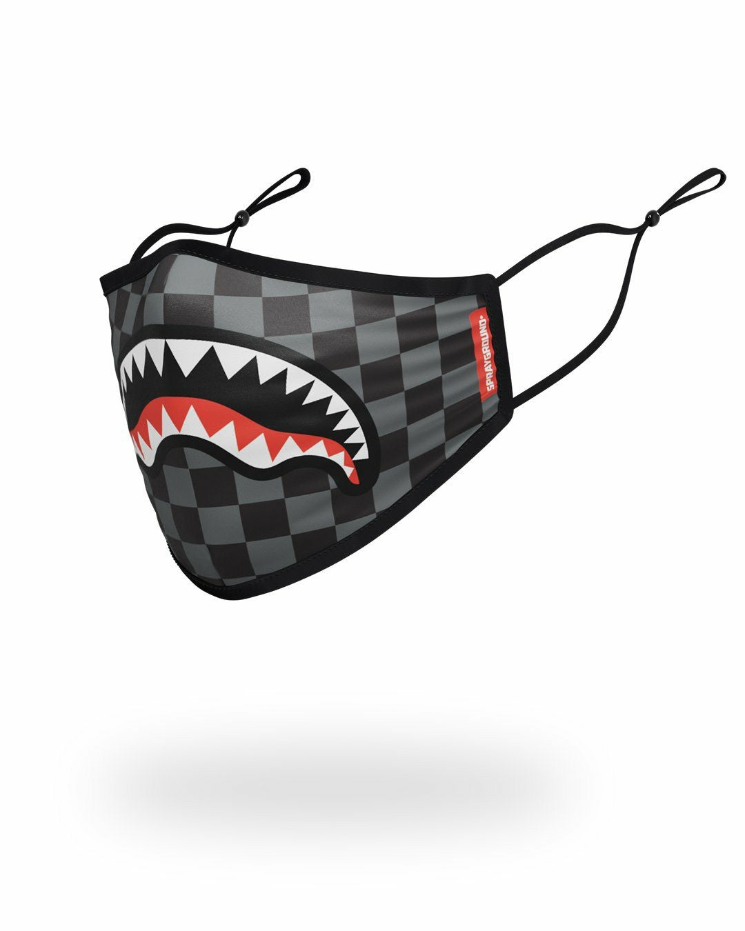 Sprayground - ADULT SHARKS IN PARIS (GREY) FORM FITTING FACE MASK