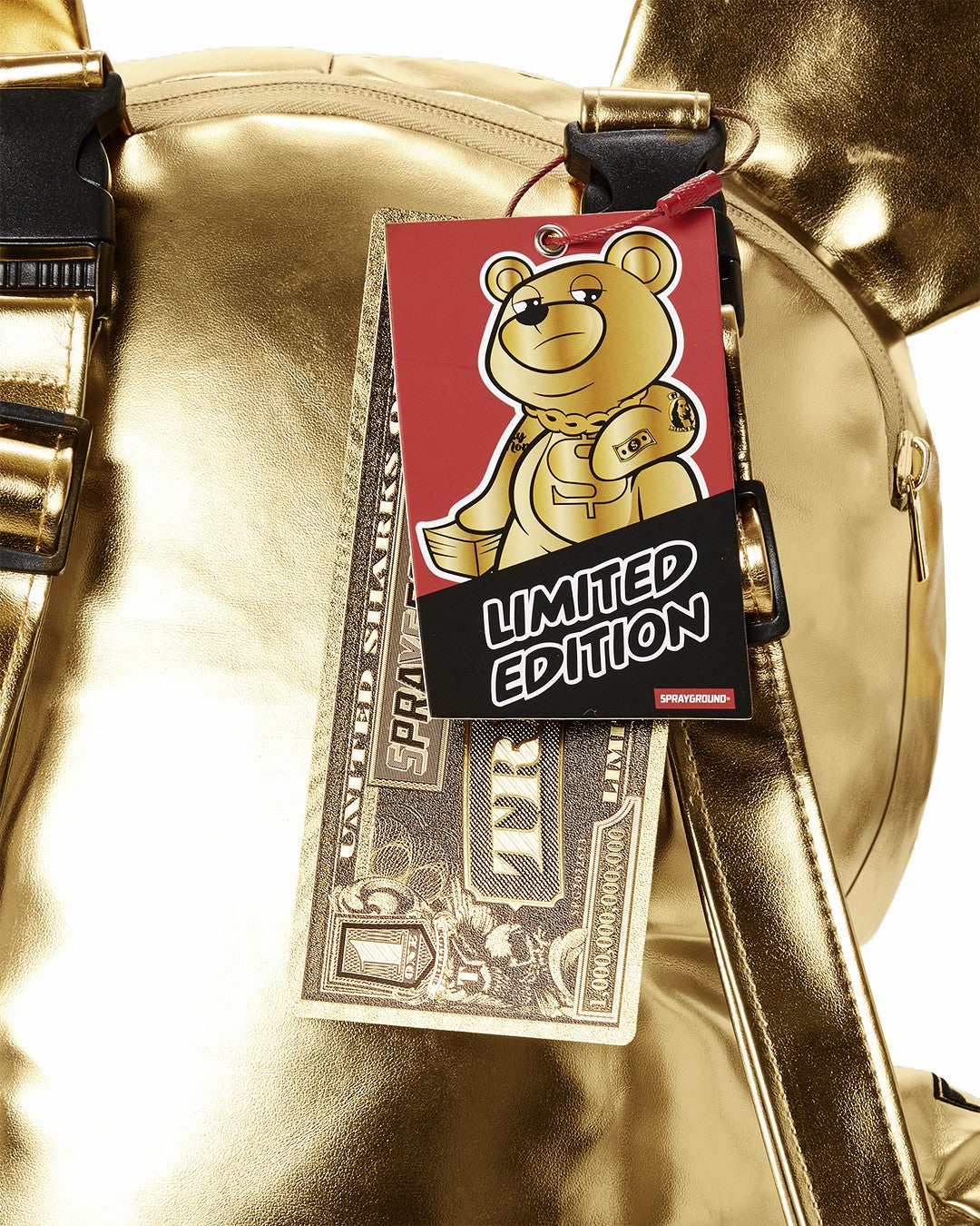 Sprayground - GOLD RUSH MONEYBEAR TEDDYBEAR BACKPACK