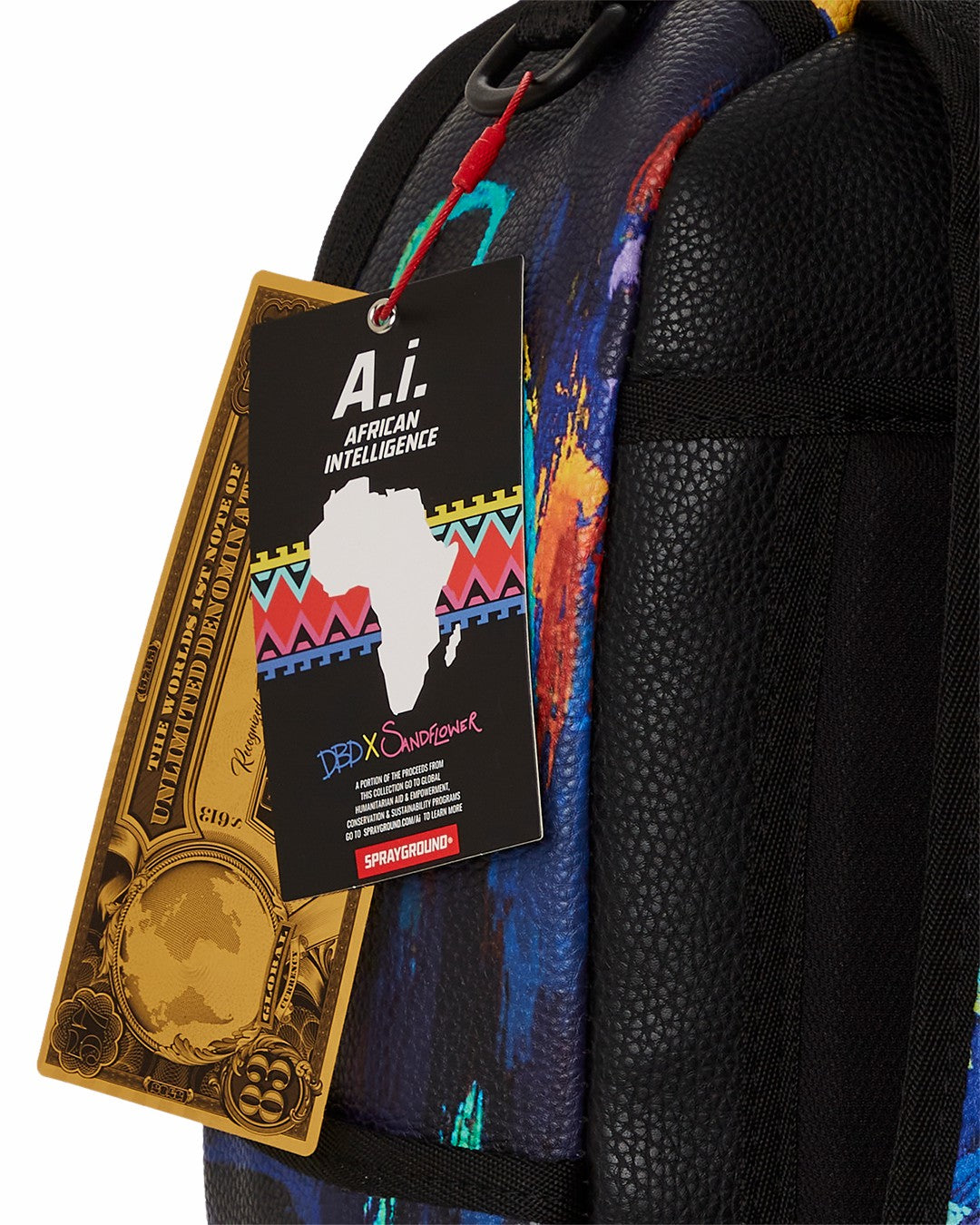 Sprayground - A.I.8 AFRICAN INTELLIGENCE PLANET UTOPIA BACKPACK (DLXV)