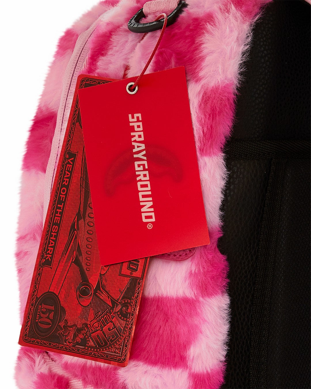 Sprayground - FURZILLA SHARK (PINK CHECK) BACKPACK