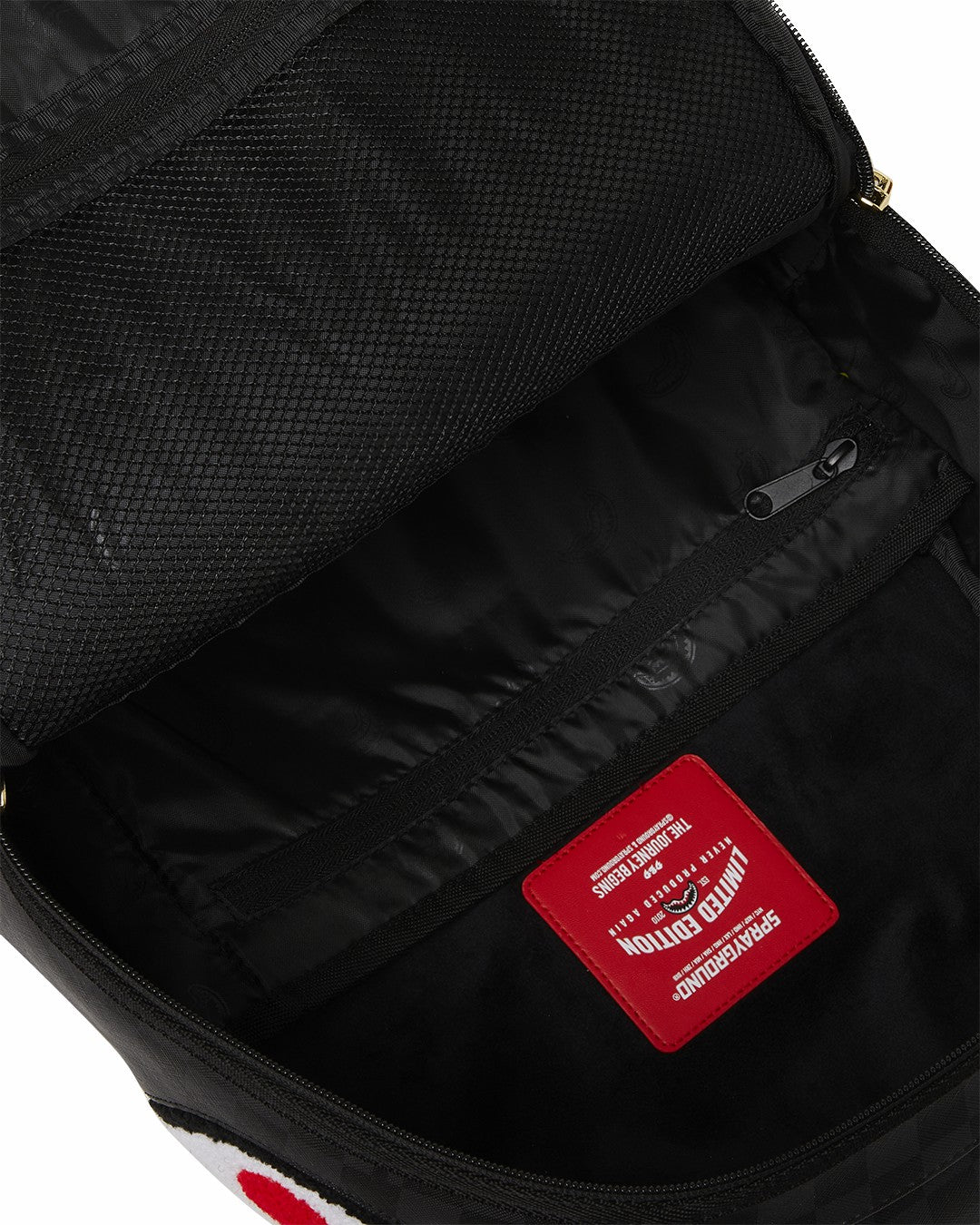 Sprayground - LIGHTS OUT SHARKS IN PARIS CHENILLE SHARK BACKPACK