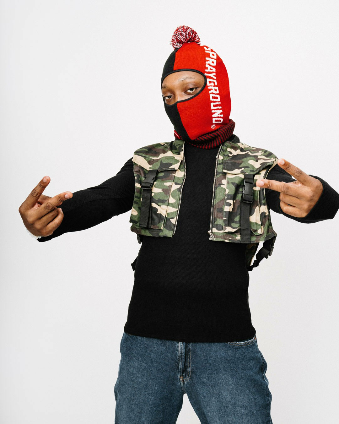 Sprayground - SPLIT POM SKI MASK