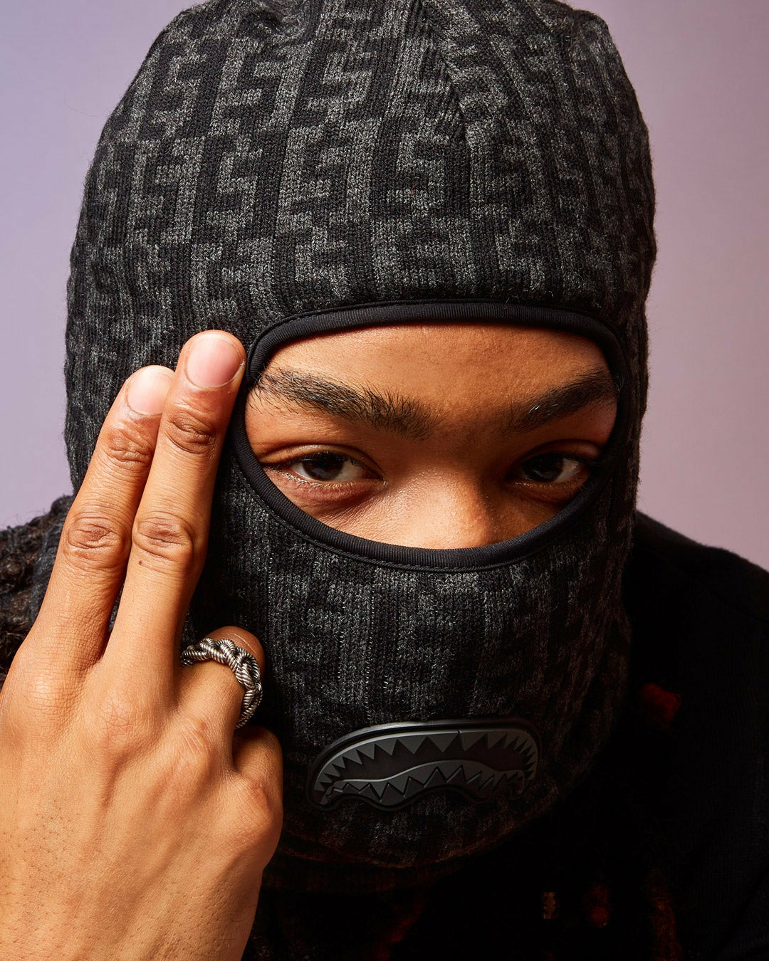 Sprayground - CASHIN CHECKS SKI MASK (GRAY)