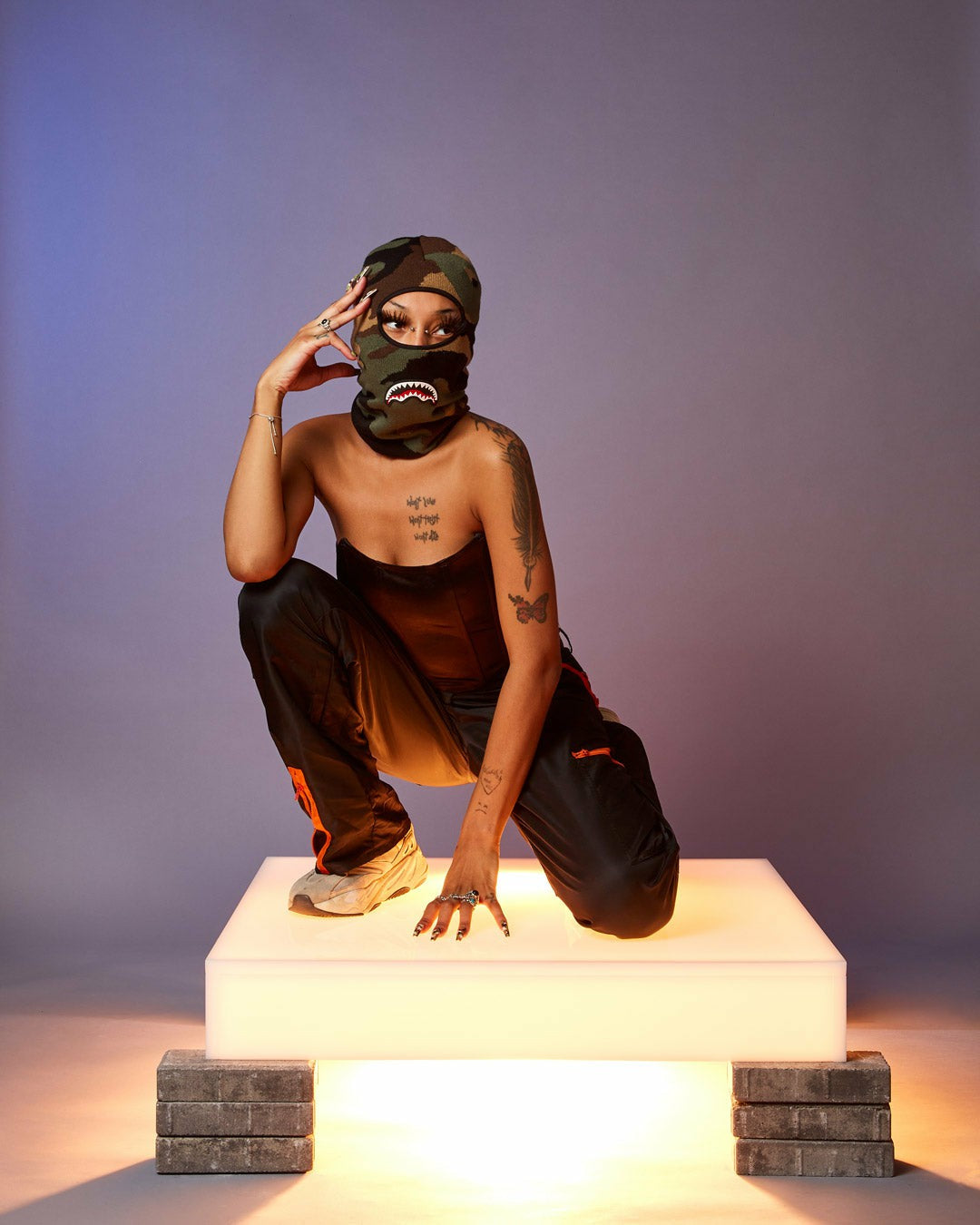Sprayground - CAMO SHARK SKI MASK