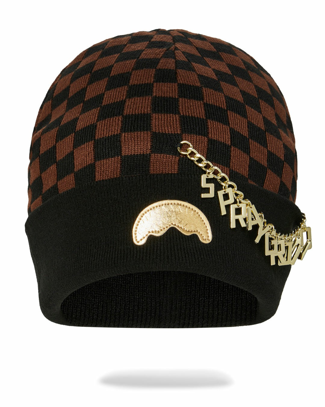 Sprayground - GOLD CHAIN CHECK BEANIE