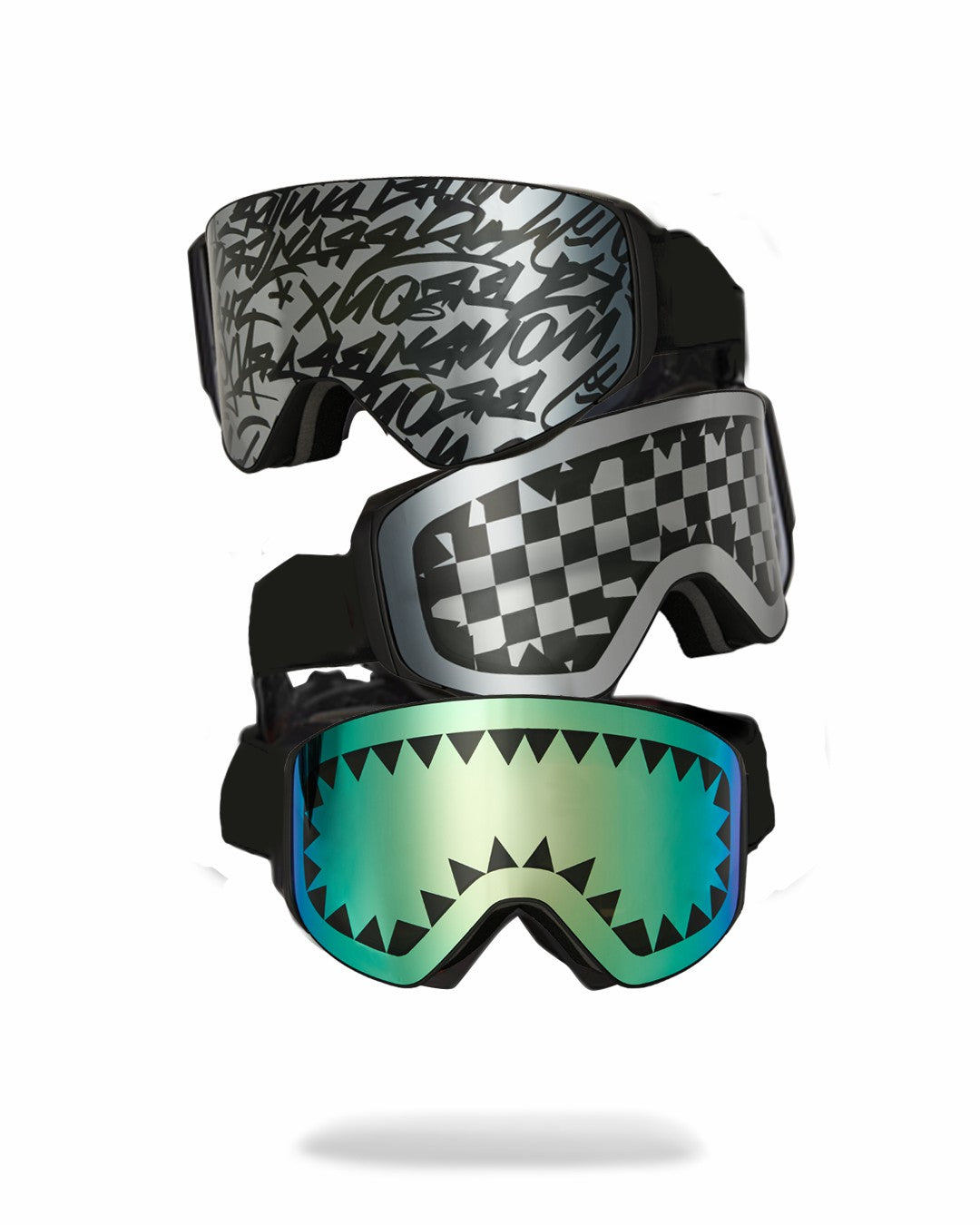 Sprayground - THE STREET MOUNTAIN SKI GOGGLES (INTERCHANGEABLE 3 LENSES)