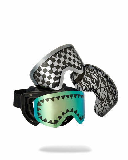 Sprayground - THE STREET MOUNTAIN SKI GOGGLES (INTERCHANGEABLE 3 LENSES)