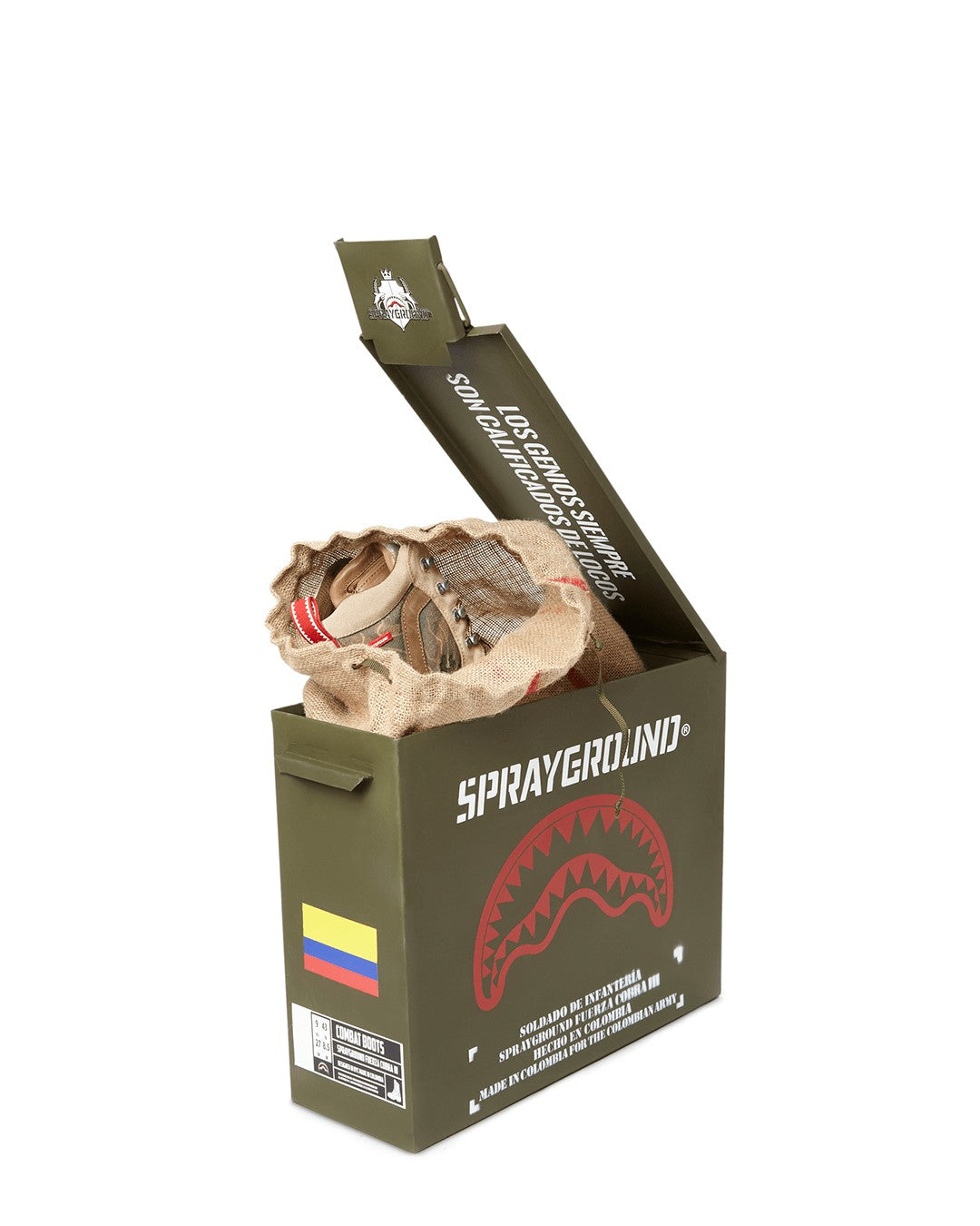 Sprayground - CAMO TERRAIN FUERZA COBRA PARATROOPER BOOTS - MADE IN COLOMBIA NUMBERE
