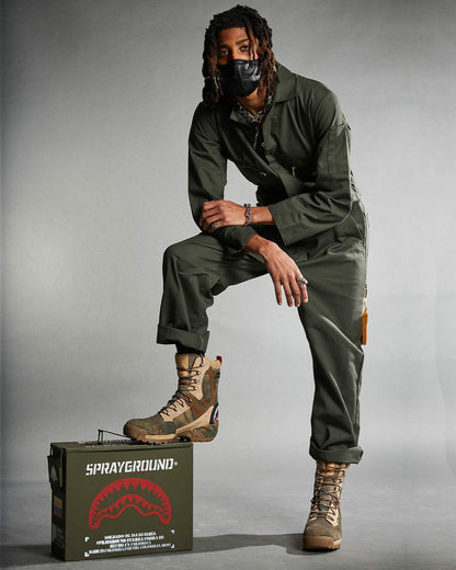 Sprayground - CAMO TERRAIN FUERZA COBRA PARATROOPER BOOTS - MADE IN COLOMBIA NUMBERE