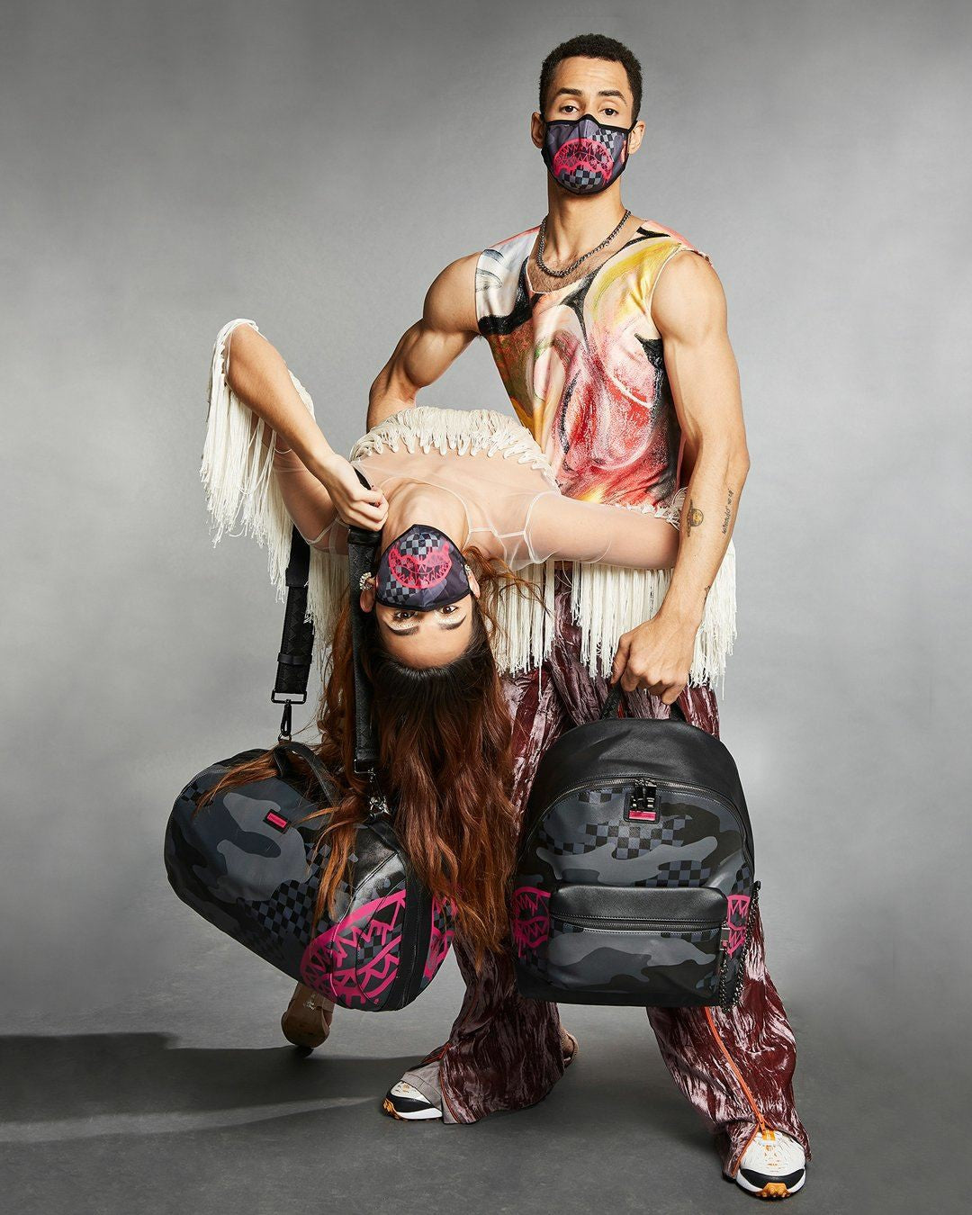 Sprayground - 3AM PINK DRIP FACE MASK