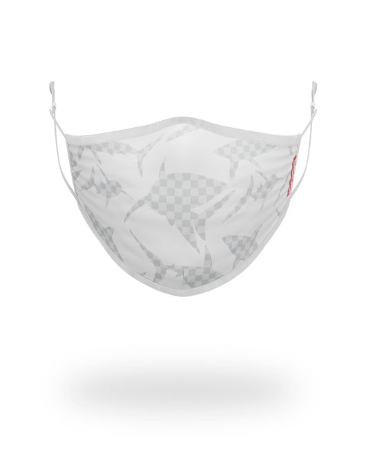 Sprayground - SHARK CHECK (WHITE) FACE MASK