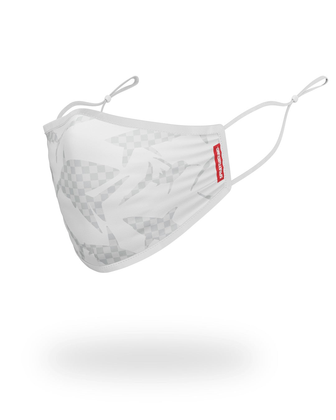 Sprayground - SHARK CHECK (WHITE) FACE MASK