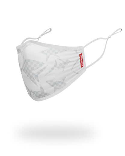 Sprayground - SHARK CHECK (WHITE) FACE MASK