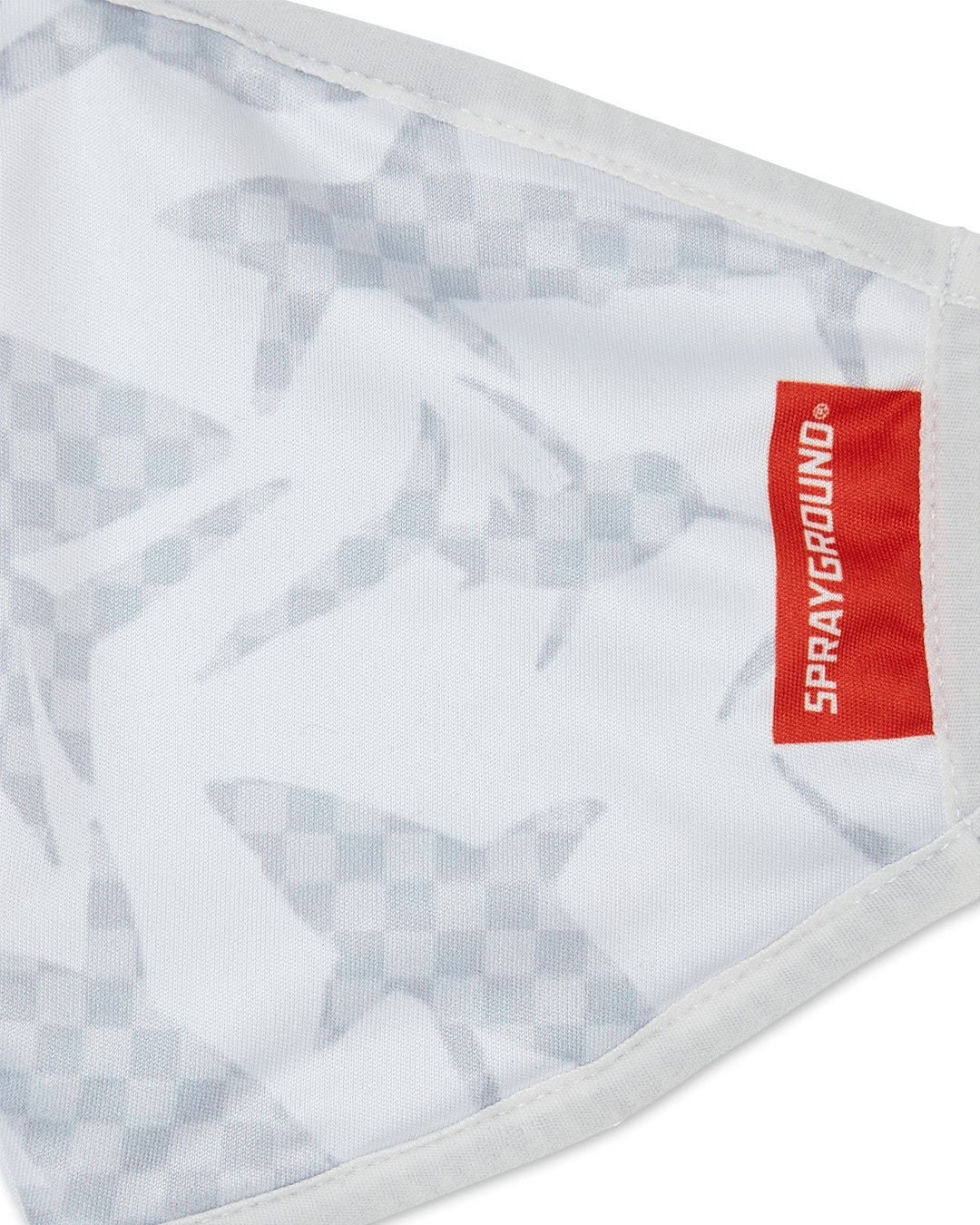 Sprayground - SHARK CHECK (WHITE) FACE MASK
