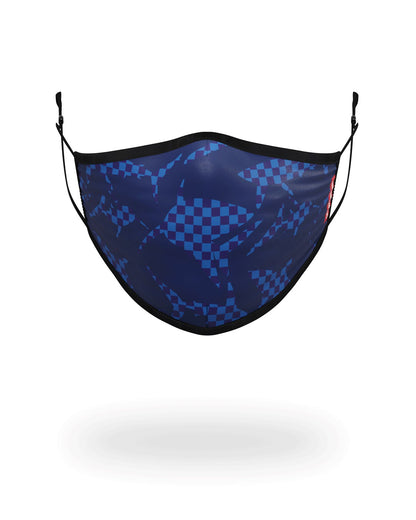 Sprayground - SHARK CHECK (BLUE) FACE MASK