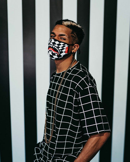 Sprayground - TRIPPY CHECK FACE MASK