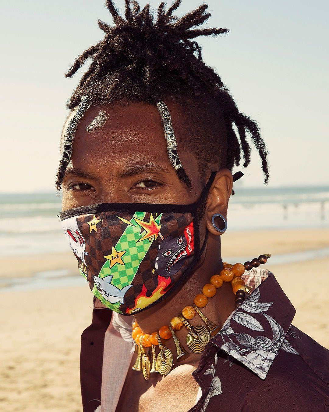 Sprayground - WTF THUNDER SHARK FACE MASK
