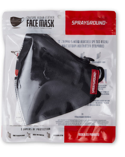 Sprayground - DAMAGE CONTROL STASH POCKET VEGAN LEATHER FACE MASK