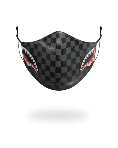 Sprayground - SHARKS IN PARIS (GRAY) VEGAN LEATHER FACE MASK