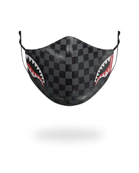Sprayground - SHARKS IN PARIS (GRAY) VEGAN LEATHER FACE MASK