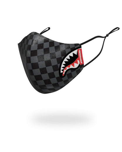 Sprayground - SHARKS IN PARIS (GRAY) VEGAN LEATHER FACE MASK