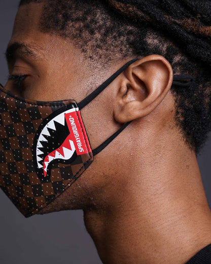 Sprayground - SHARKS IN PARIS VEGAN LEATHER FACE MASK