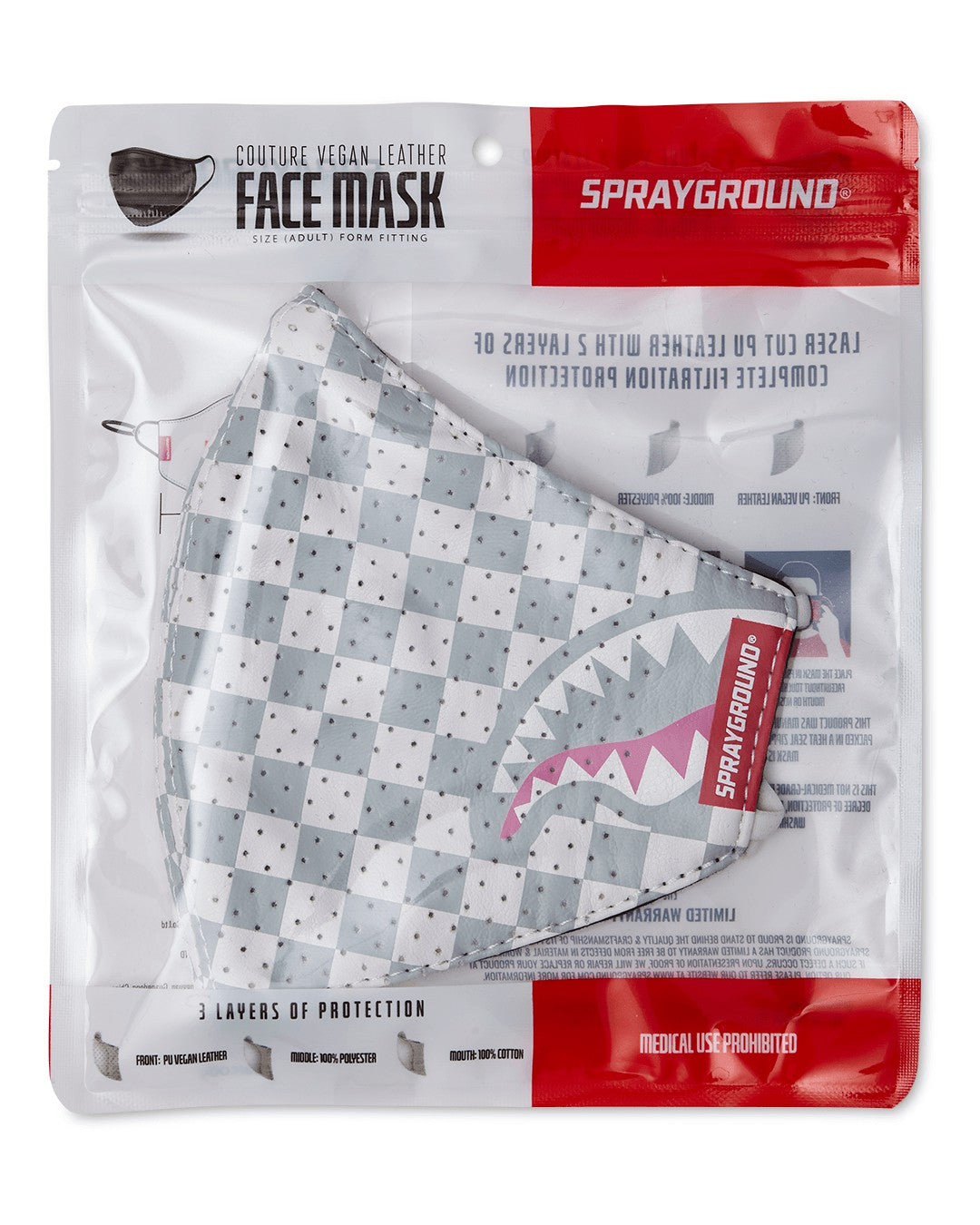 Sprayground - ROSE ALL DAY VEGAN LEATHER FACE MASK