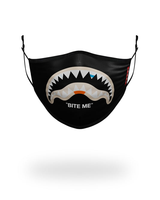 Sprayground - BITE ME SHARK (BLK) POLYESTER FACE MASK