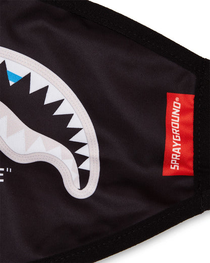 Sprayground - BITE ME SHARK (BLK) POLYESTER FACE MASK
