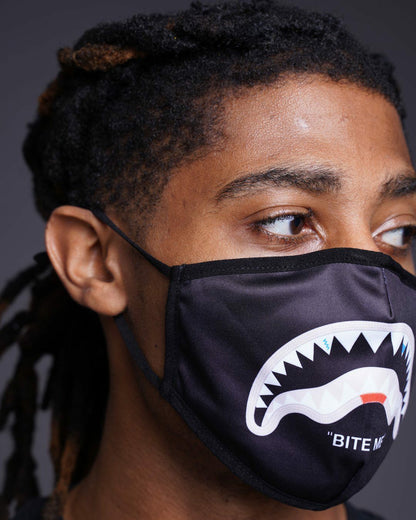 Sprayground - BITE ME SHARK (BLK) POLYESTER FACE MASK
