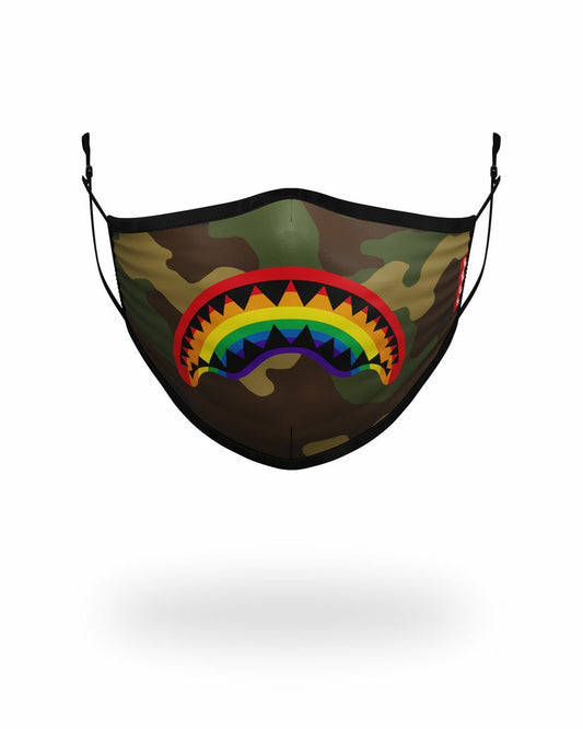 Sprayground - ADULT RAINBOW SHARK FORM FITTING FACE MASK