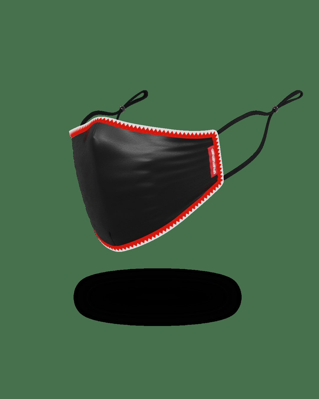 Sprayground - ADULT VERTICAL SHARK (BLACK) FORM-FITTING FACE MASK