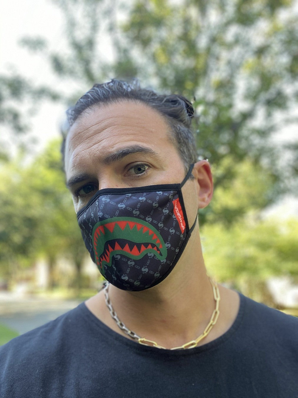 Sprayground - ADULT SPUCCI (BLACK) FORM-FITTING FACE MASK