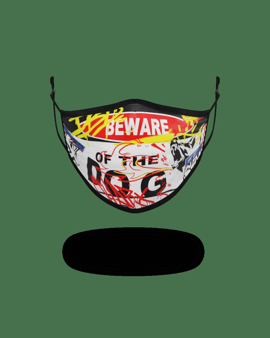 Sprayground - ADULT BEWARE OF THE DOG FORM-FITTING FACE MASK