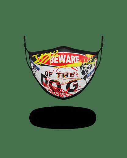 Sprayground - ADULT BEWARE OF THE DOG FORM-FITTING FACE MASK
