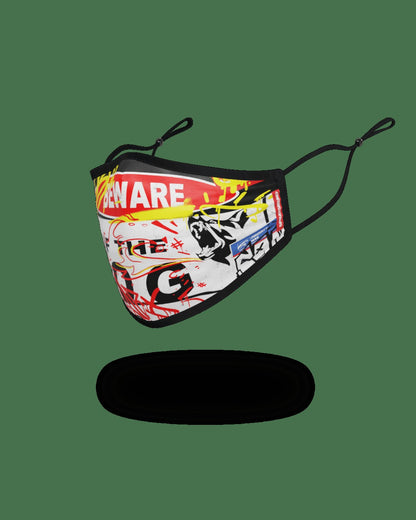 Sprayground - ADULT BEWARE OF THE DOG FORM-FITTING FACE MASK