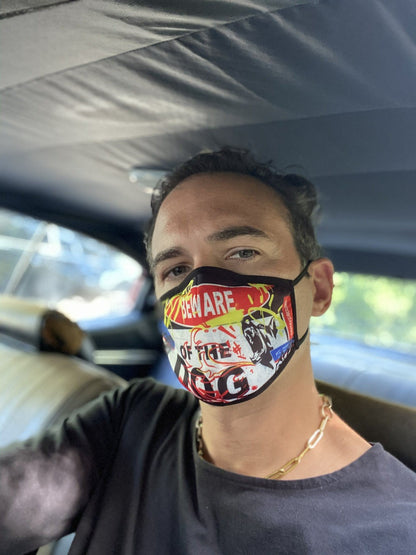 Sprayground - ADULT BEWARE OF THE DOG FORM-FITTING FACE MASK