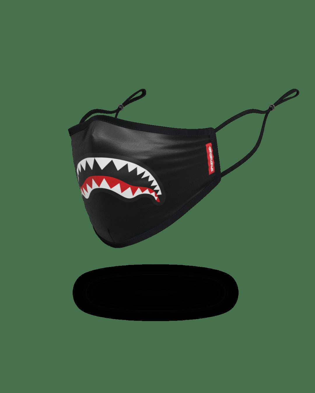 Sprayground - ADULT SHARK LOGO (BLACK) FORM-FITTING FACE MASK