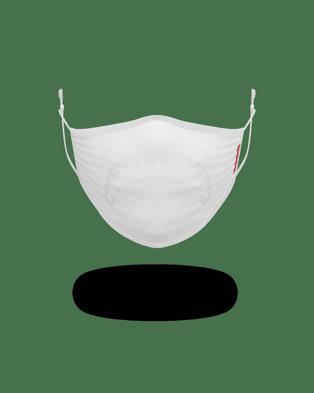 Sprayground - ADULT WHITE ON WHITE SHARK FORM-FITTING FACE MASK