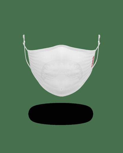 Sprayground - ADULT WHITE ON WHITE SHARK FORM-FITTING FACE MASK
