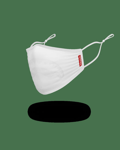 Sprayground - ADULT WHITE ON WHITE SHARK FORM-FITTING FACE MASK