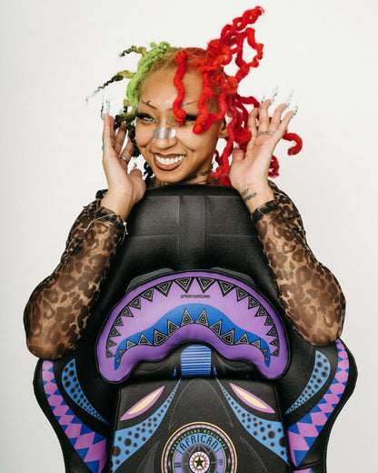 Sprayground - A.I. 12 BROOKLYN & BEYOND - SANDFLOWER COLLAB GAMING CHAIR
