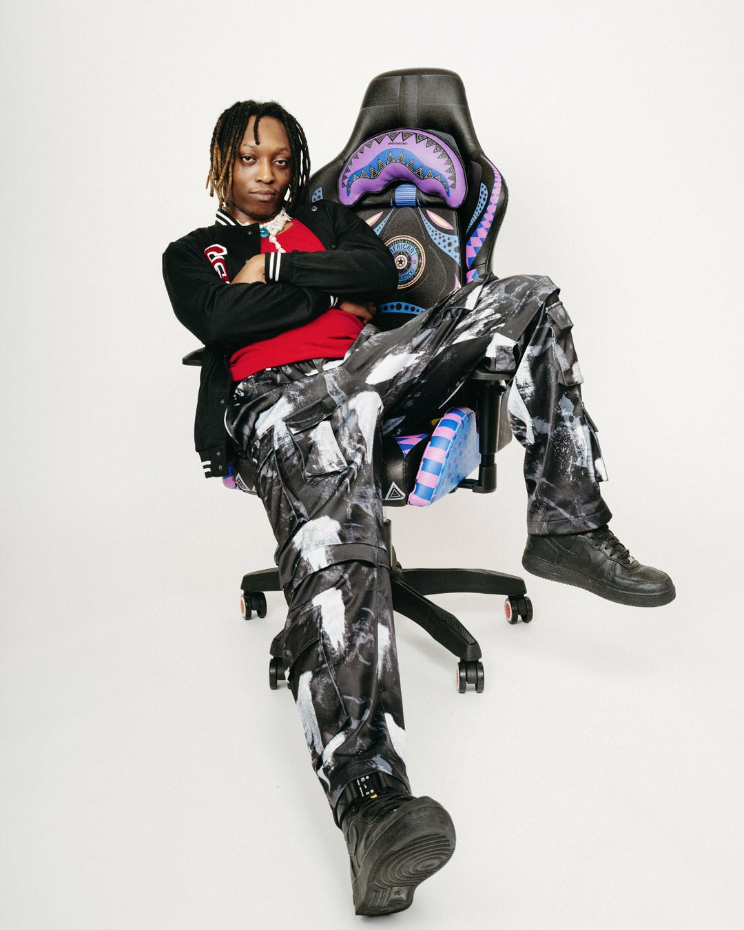 Sprayground - A.I. 12 BROOKLYN & BEYOND - SANDFLOWER COLLAB GAMING CHAIR