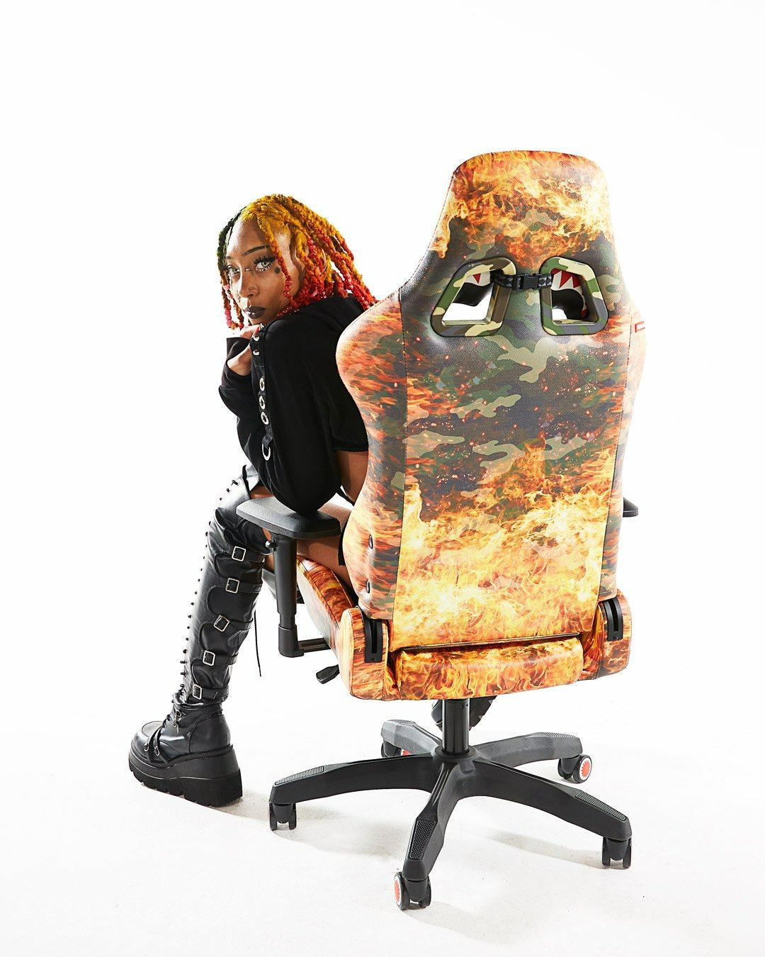Sprayground - FIRE CAMO GAMING CHAIR - SUPER RARE