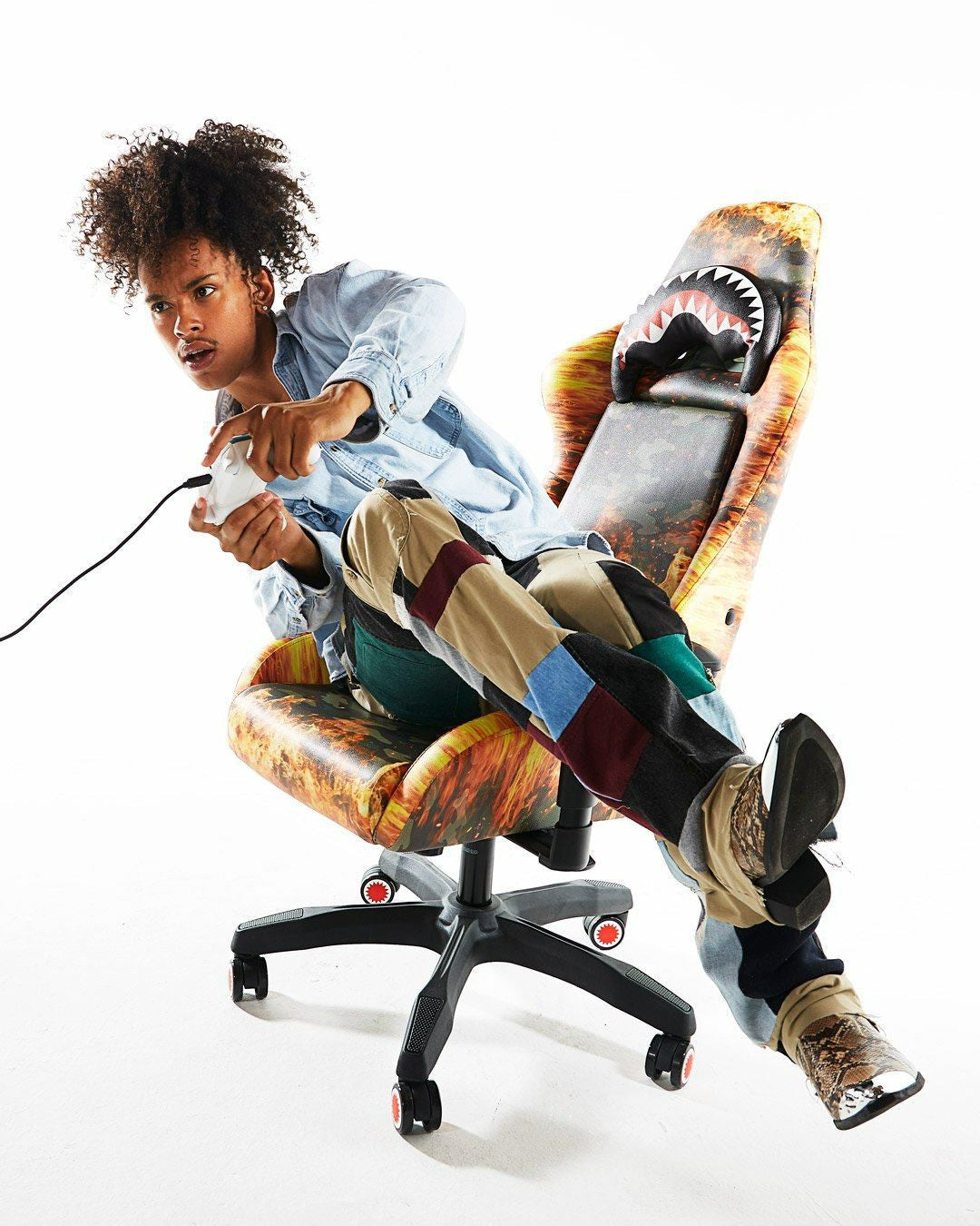 Sprayground - FIRE CAMO GAMING CHAIR - SUPER RARE