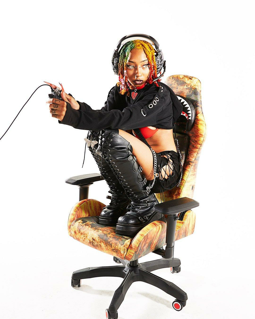 Sprayground - FIRE CAMO GAMING CHAIR - SUPER RARE