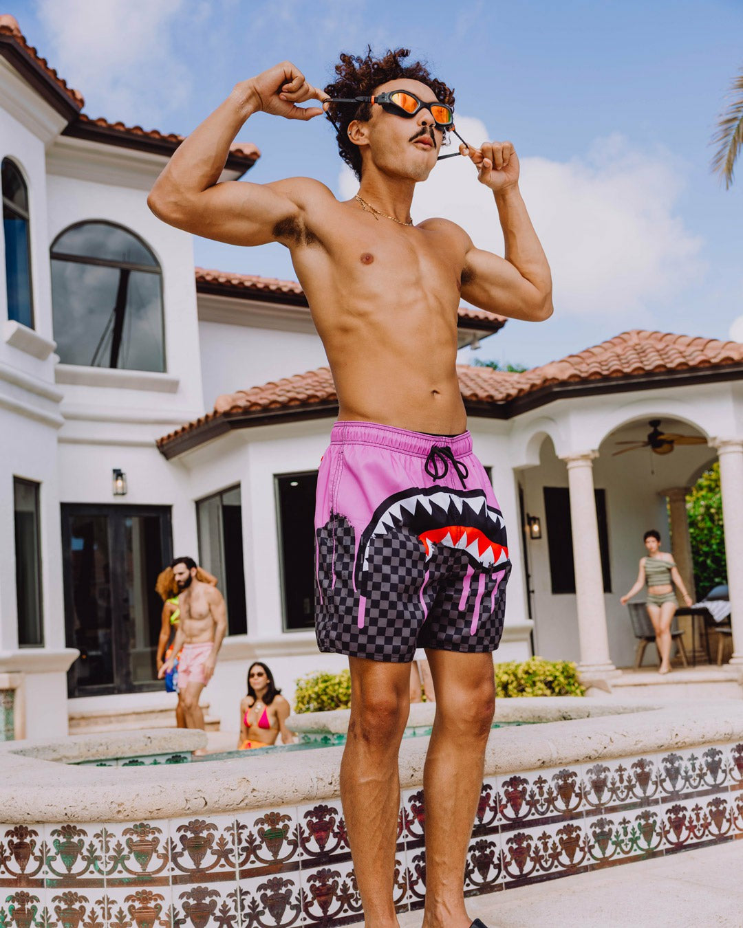 Sprayground - OCEAN DRIP CHECK SWIM SHORT